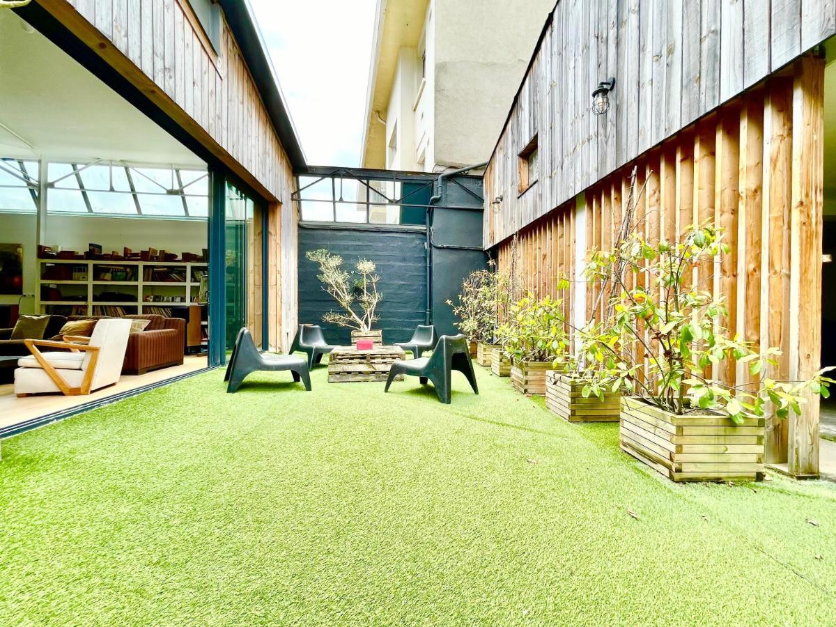 VILLA LE LOFT - CALME&DECO - Patio intime - Salle de Cinéma - Centre Ville Vannes Exterior foto